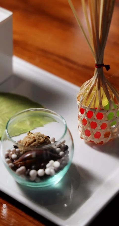 Vertical Dessert and Candy Display on White Tray Stock Footage 326645906