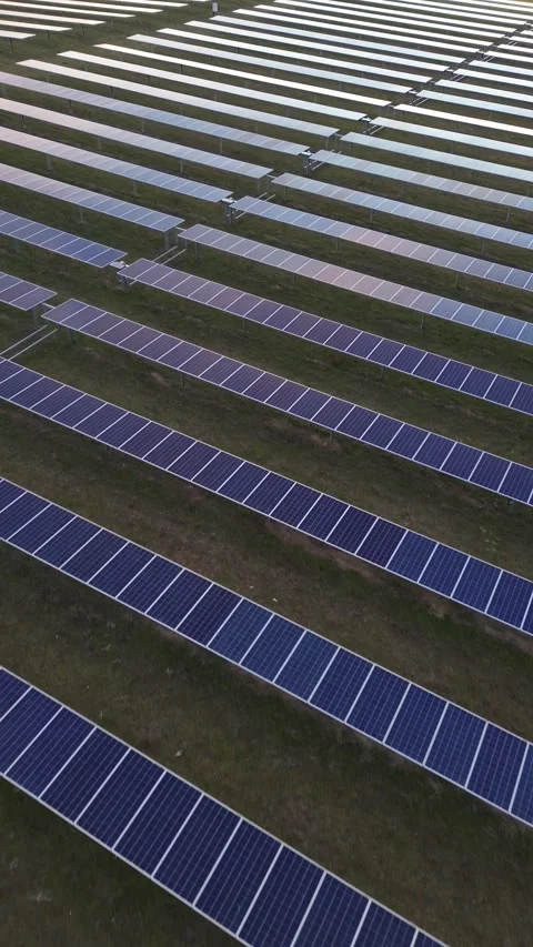 Vertical Diagonal Solar Panel Pattern with Slow Forward Motion Stock Footage 330051292