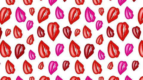 Vertical different lipsticks pattern Stock-Footage 260091132