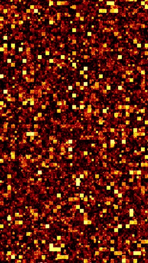 Vertical Digital Fire Squares Morphing 4K Loop Stock Footage 303308186