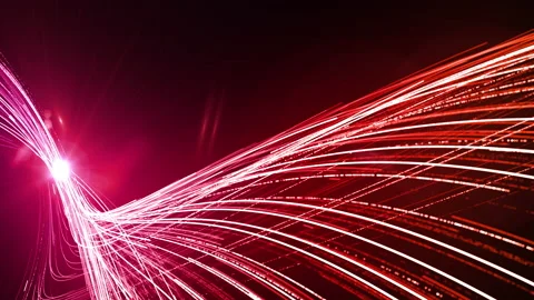 Vertical Digital lines neon light laser animation, Technology abstract Stock Footage 186401699