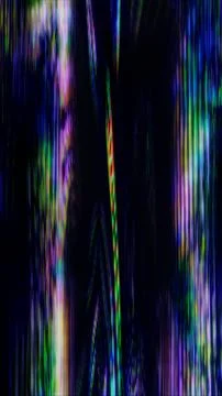 Vertical digital pixel glitch error texture in neon colors Stock Illustration