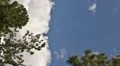 Vertical digital signage HD 30p Mountain thunderhead buildup - center panel HD Footage