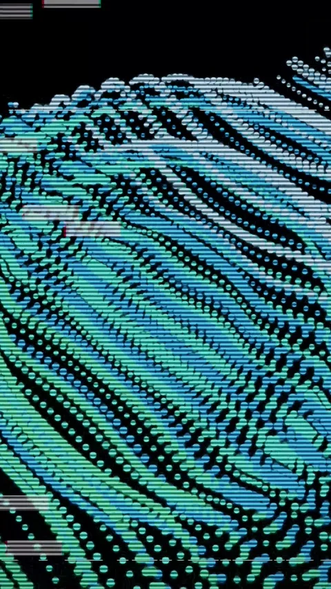 Vertical Digital Wave Matrix and Signal Transmission Grid Stock Footage 340490675