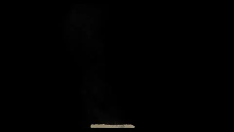 Vertical Dirt Explosion Dust Smoke Element On Black Screen Stock Footage 336315330