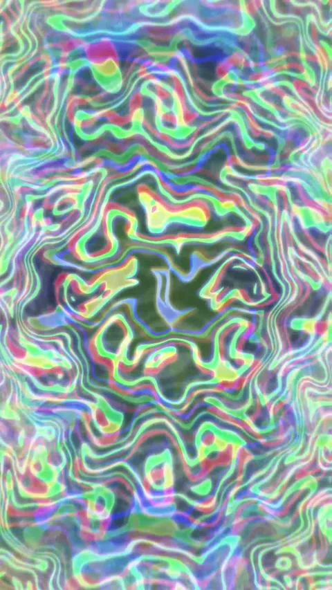 A vertical distorted technology physics shape waveform waves moving pulsing Stock Footage 260132165