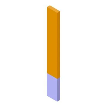 Vertical divided bar chart representing data analysis and statistics Stockillustratie
