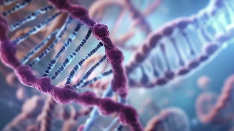 Vertical DNA Strand Background Stock Footage 269627627