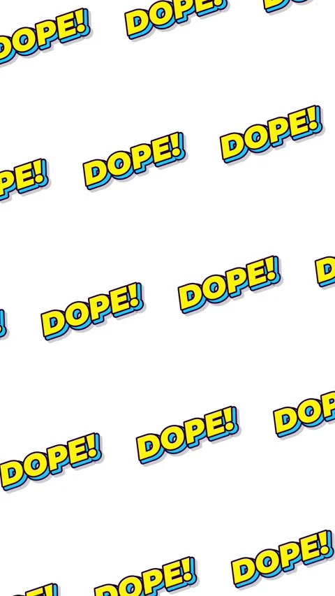 Vertical Dope sign seamless pattern looping animation Stock Footage 343670623