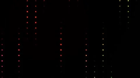 Vertical Dot Lines Sparkle and Glowing with Multicolor Transition Effect Stock Footage 331555921