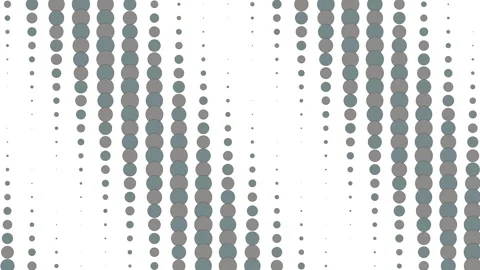 Vertical dot pattern featuring grey dots of varying sizes on white background.  스톡 동영상 288186885