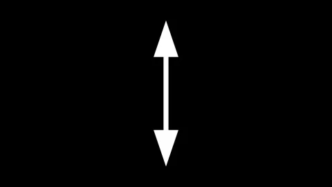 Vertical double arrow indicating motion. Video stock 331898888