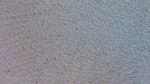 Vertical Down Drone Shot of Crystal Clear Shallow Water in Mauritius. Stock-Footage 297038139