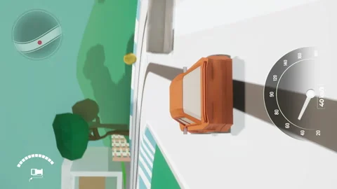 Vertical downhill racing simulation with authentic physics. Vidéo 312005182