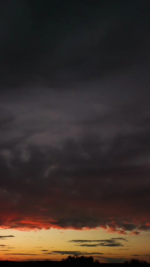 Vertical dramatic sunset sky panorama. Stock Footage 327565816