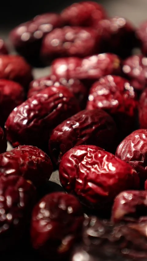 Vertical of dried fruit, closeup of dry fruit Stock Footage 302533879