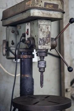 Vertical Drilling Bench Drill Press Machine Stock Photos