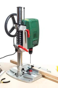 Vertical drilling machine Stock Photos