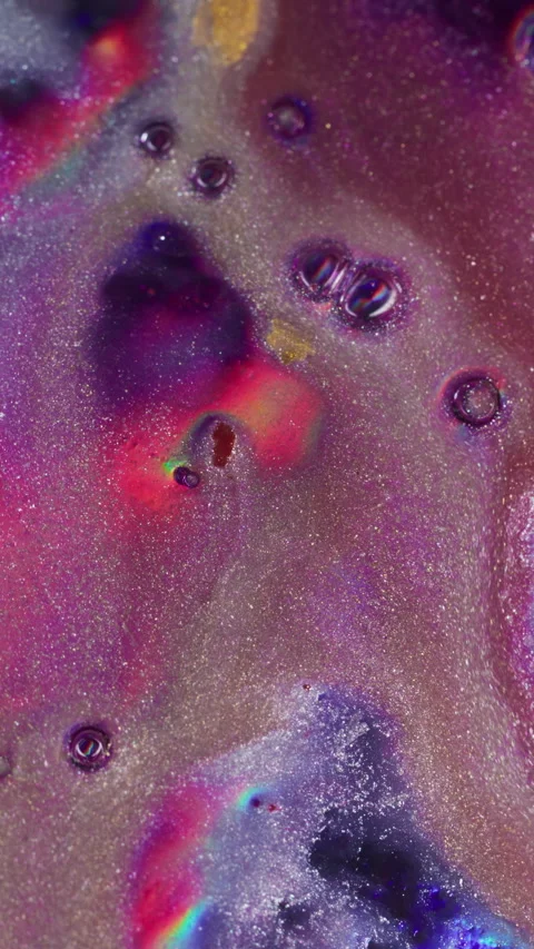 Vertical drip particles paint texture flow bubbles Stock Footage 335590909