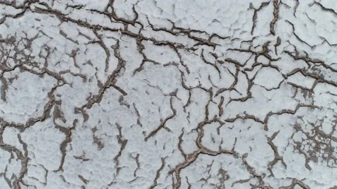 Vertical Drone rotating of Salt Flats Fly Over 스톡 동영상 205036112