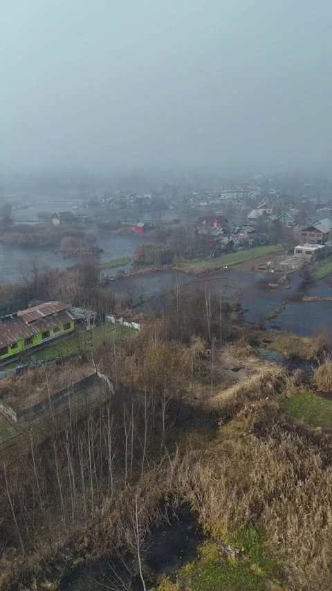 Vertical drone showcasing the silent beauty of frozen Dal Lake under the winter 動画素材 311020312