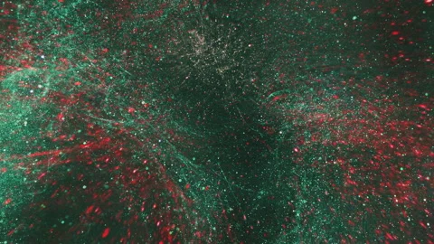 Vertical dust particles background green red stars Stock Footage 255524752