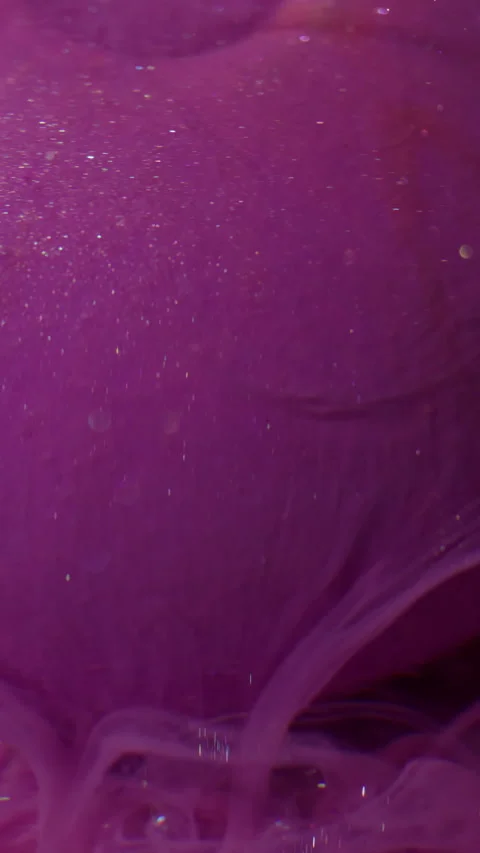 Vertical dye spill paint wave sparkling sphere Stock Footage 339770166