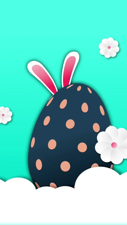 Vertical Easter Sunday Loop Video stock 341878991