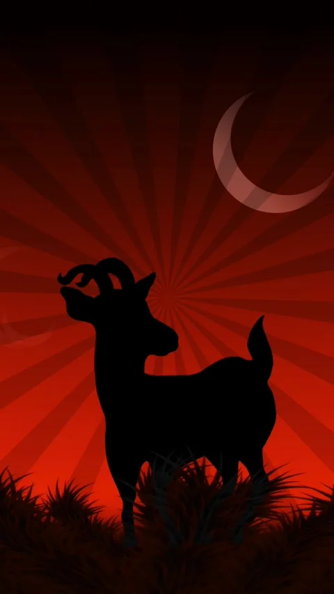 Vertical Eid Al Adha Background Loop Stock Footage 341880003