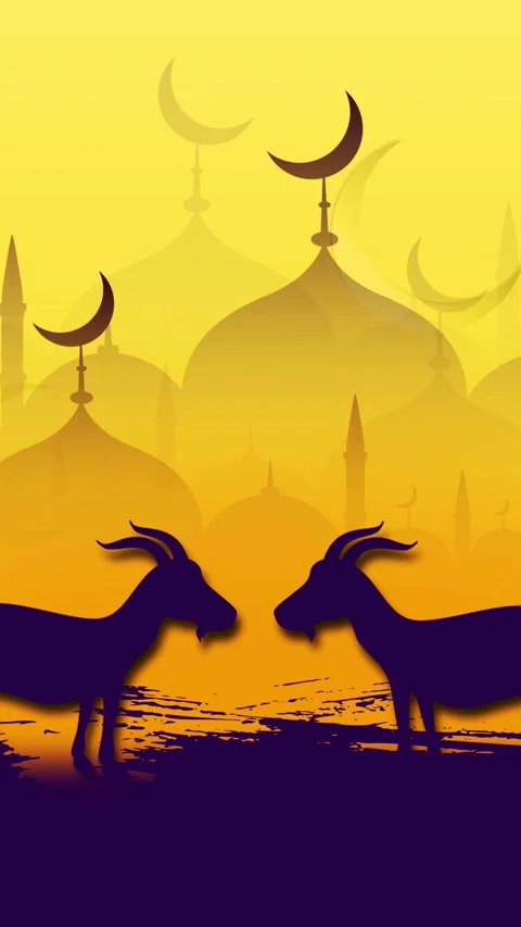 Vertical Eid Al Adha Background Loops Stock Footage 341880010