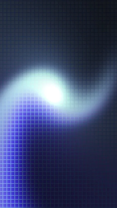 Vertical Electric Blue and Cyan Light Streak Motion with Glow Effect and Grid Stock Footage 337825778