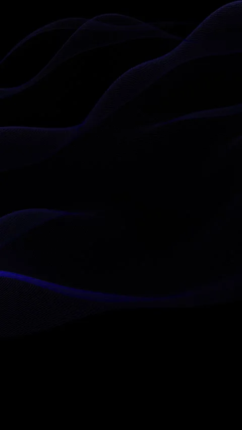 Vertical Elegant Blue Animation of Fiery Waves on Dark Background Stock Footage 317677433