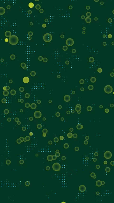 Vertical Emerald Digital Circuit Board Grid Motion Loop Vídeo Stock 348582175
