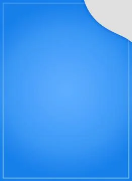 Vertical Empty Frame On Modern Blue Background Illustrazione stock