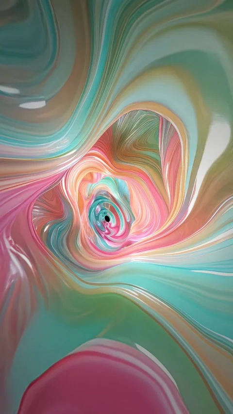 A vertical endless loop of animated psychedelic elastic texture tunnel. Stock Footage 281547684