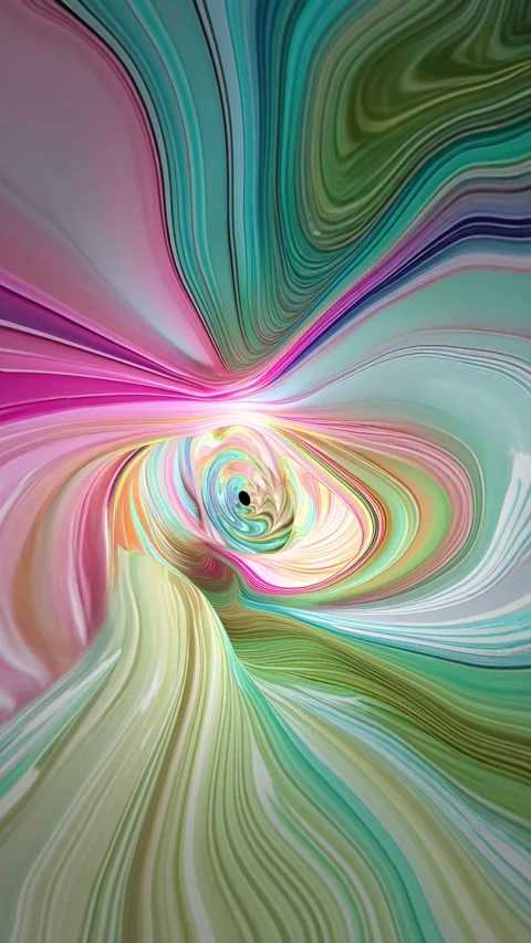A vertical endless loop of animated psychedelic elastic texture tunnel. Stock Footage 281547688