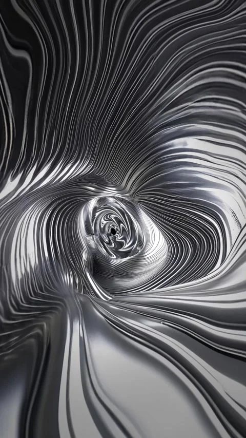 A vertical endless loop of animated psychedelic elastic texture tunnel. Stock Footage 281547790