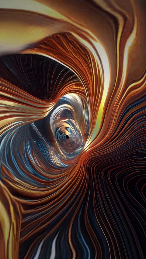 A vertical endless loop of animated psychedelic elastic texture tunnel. Stock Footage 281547889