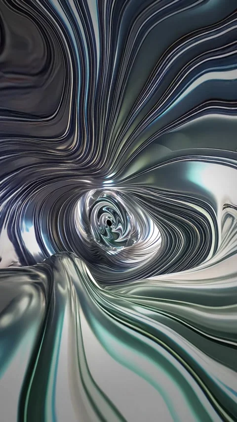 A vertical endless loop of animated psychedelic elastic texture tunnel. Stock Footage 281547890