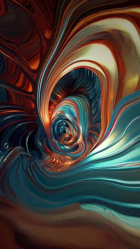 A vertical endless loop of animated psychedelic elastic texture tunnel. Stock Footage 281547992