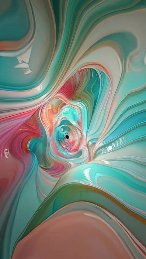 A vertical endless loop of animated psychedelic elastic texture tunnel. Stock Footage 281548091
