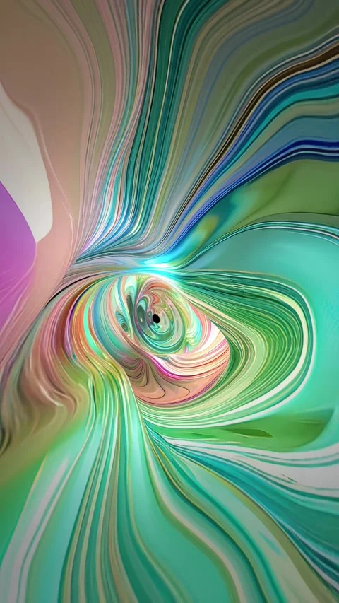 A vertical endless loop of animated psychedelic elastic texture tunnel. Stock Footage 281548092