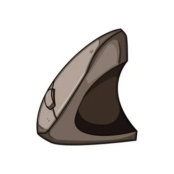 Vertical ergonomic computer mouse preventing carpal tunnel syndrome 스톡 일러스트