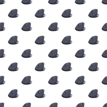 Vertical ergonomic computer mouse seamless pattern design Illustrazione stock