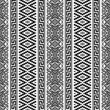 Vertical ethnic seamless pattern texture design vector Stock Illustration