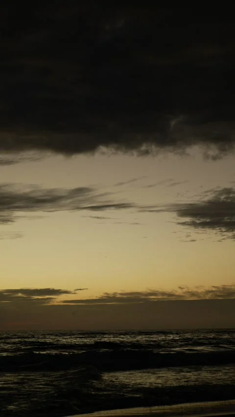 Vertical evening ocean in Australia 6K Stock Footage 312493828