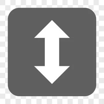 Vertical Exchange Arrows Rounded Square Button イラスト素材