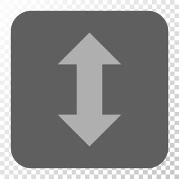 Vertical Exchange Arrows Rounded Square Button Stock Illustration