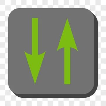 Vertical Exchange Arrows Rounded Square Button 스톡 일러스트
