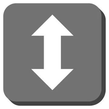 Vertical Exchange Arrows Rounded Square Glyph Icon 스톡 일러스트